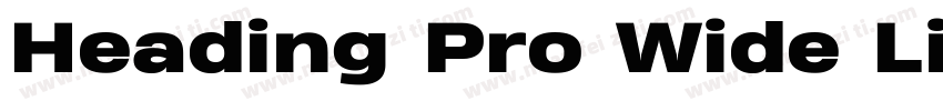 Heading Pro Wide Lig字体转换
